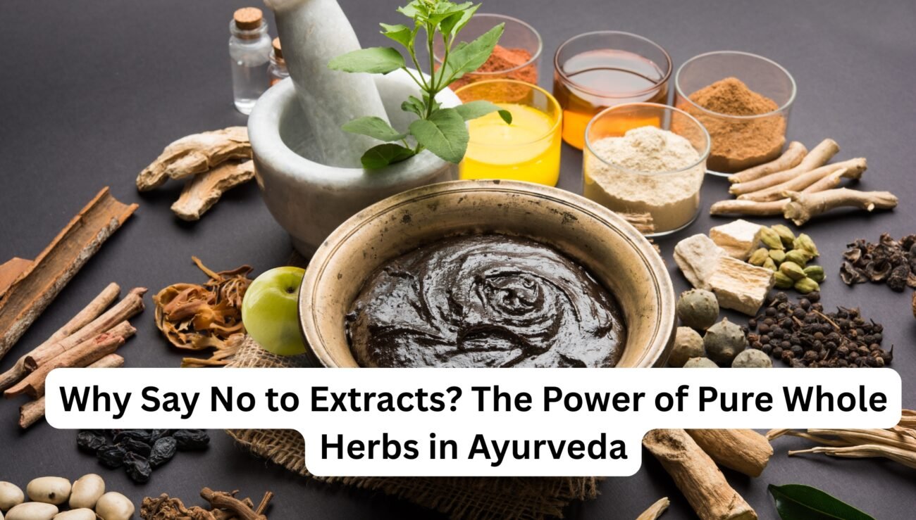 Why Say No to Extracts? The Power of Pure Whole Herbs in Ayurveda